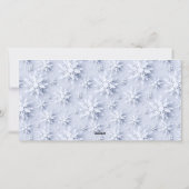 ミニマル雪のクリスマスツリーの挨拶 シーズンカード (裏面)