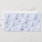 ミニマル雪のクリスマスツリーの挨拶 シーズンカード (裏面)