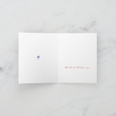 ミニマル霜の降りたリストホリデーズカクテルホリデーカード シーズンカード (内部)