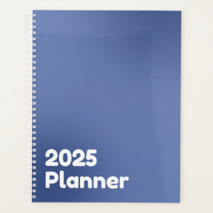 ミニマル青グラデーション2025 プランナー手帳