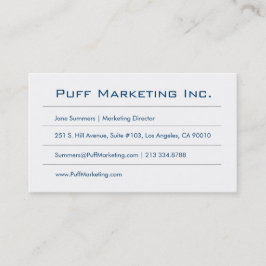 ミニマル青(白) 名刺