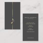 ミニマル音楽8音符名刺 名刺 (正面/裏面)