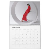 ミニマル顔美しいロゴメイクアップアーティストピンク カレンダー (1月 2026)