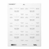 ミニマル顔血清ラベル ラベル (フルシート)