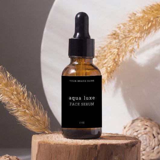 ミニマル顔血清ラベル ラベル