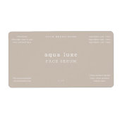 ミニマル顔血清ラベル ラベル (正面)