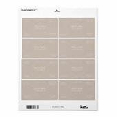 ミニマル顔血清ラベル ラベル (フルシート)