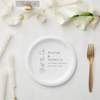 ミニマル願10周年結婚を迎える ペーパープレート