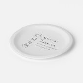 ミニマル願10周年結婚を迎える ペーパープレート (アングル)