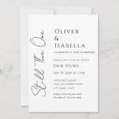 ミニマル願10周年結婚を迎える 招待状 (正面)