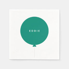 ミニマル風船 | Green Kidの誕生日パーティー スタンダードカクテルナプキン