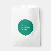ミニマル風船 | Green Kidの誕生日パーティー フェイバーバッグ (正面)