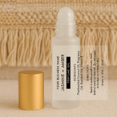 ミニマル香水ローラーボトル透明ラベル シール