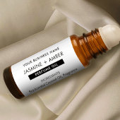 ミニマル香水ローラーボトル透明ラベル シール