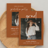 ミニマル高校の卒業パーティー写真 招待状