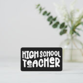 ミニマル高校先生講師 名刺 (スタンド正面)