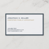 ミニマル高級会計士 名刺 (正面)