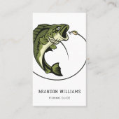 ミニマル魚釣りガイド魚釣り文字 名刺 (正面)
