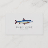 ミニマル魚釣りガイド魚釣り文字 名刺 (正面)