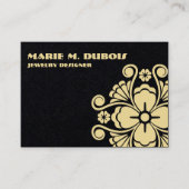 ミニマル黄金の花 名刺 (正面)