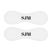 ミニマル黒カスタムモノグラムイニシャル名 野球ボール (パネル)