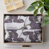 ミニマル黒フローラ 薄葉紙 (ギフト)