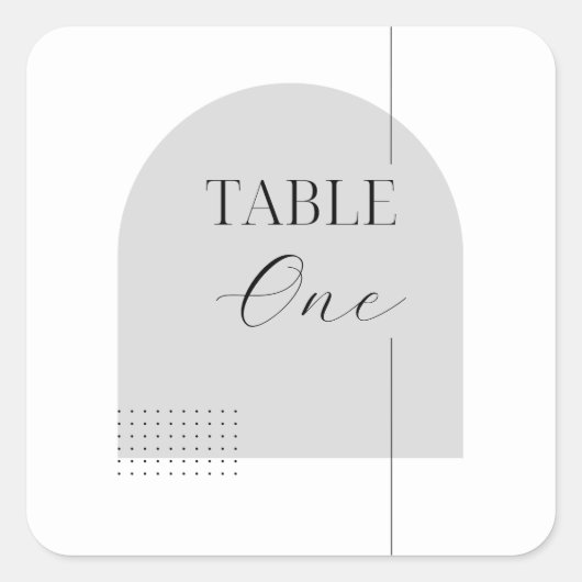 ミニマル黒書道カスタム表番号 スクエアシール (正面)