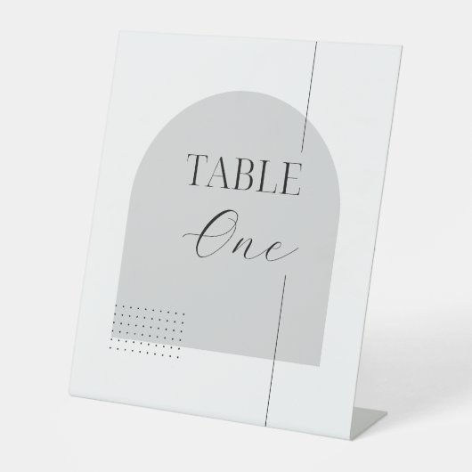 ミニマル黒書道カスタム表番号 台座サイン (正面)