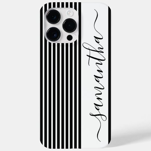 ミニマル黒白メモダンイトIphoneケース Case-Mate iPhoneケース (裏面)