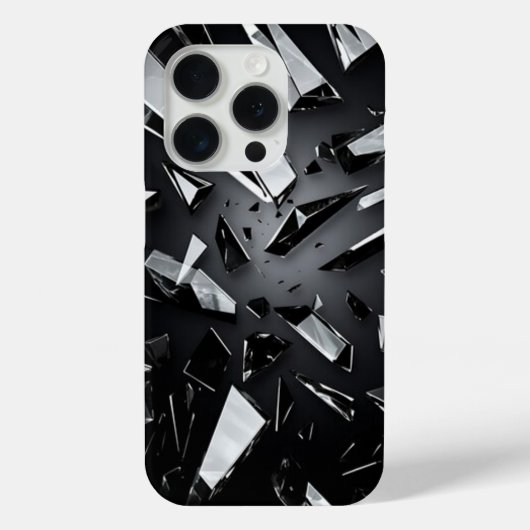 ミニマル黒白モノグラムモダンケースマ Case-Mate iPhoneケース (裏面)