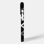 ミニマル黒白モノグラムモダンケースマ Case-Mate iPhoneケース (裏面 / 左)