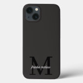 ミニマル黒白モノグラムモダンケースマ Case-Mate iPhoneケース (裏面)