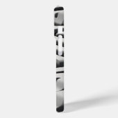 ミニマル黒白モノグラムモダンケースマ Case-Mate iPhoneケース (裏面 / 左)
