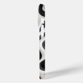 ミニマル黒白モノグラムモダンケースマ Case-Mate iPhoneケース (裏面 / 左)