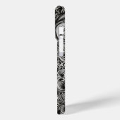 ミニマル黒白モノグラムモダンケースマ Case-Mate iPhoneケース (裏面 / 左)