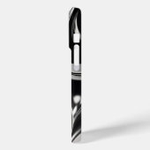 ミニマル黒白モノグラムモダンケースマ Case-Mate iPhoneケース (裏面 / 左)