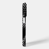 ミニマル黒白モノグラムモダンケースマ Case-Mate iPhoneケース (裏面 / 右)