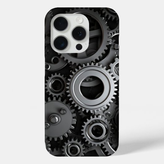 ミニマル黒白モノグラムモダンケースマ Case-Mate iPhoneケース (裏面)