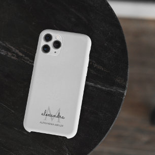 ミニマル黒白モノグラム名 Case-Mate iPhone 14 PRO MAXケース