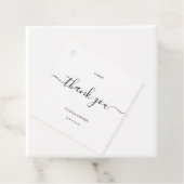 ミニマル黒白結婚文字 フェイバータグ (インサイチュ)