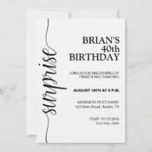 ミニマル黒白誕生日