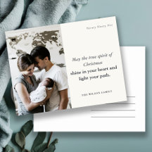 ミニマル1フォトブラック&ホワイトのクリスマススピリット