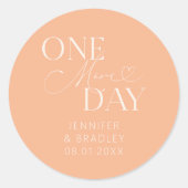 ミニマル1日のリハ結婚ーサルピーチ ラウンドシール (正面)