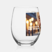 ミニマル1特別フォトお祝いオブ・ライフ ステムなしワイングラス (右)