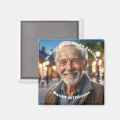 ミニマル1特別フォトお祝いオブ・ライフ マグネット (正面/裏面)