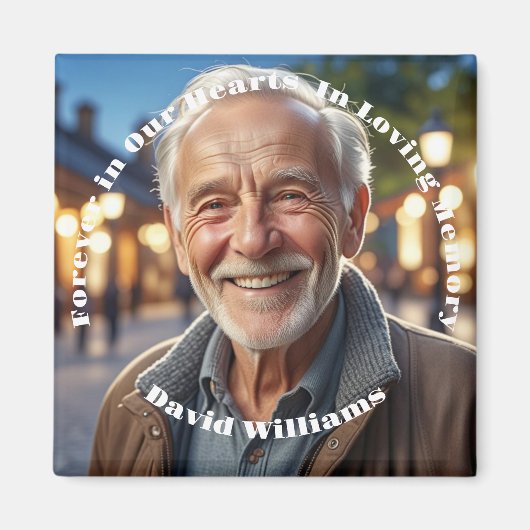 ミニマル1特別フォトお祝いオブ・ライフ マグネット (正面)