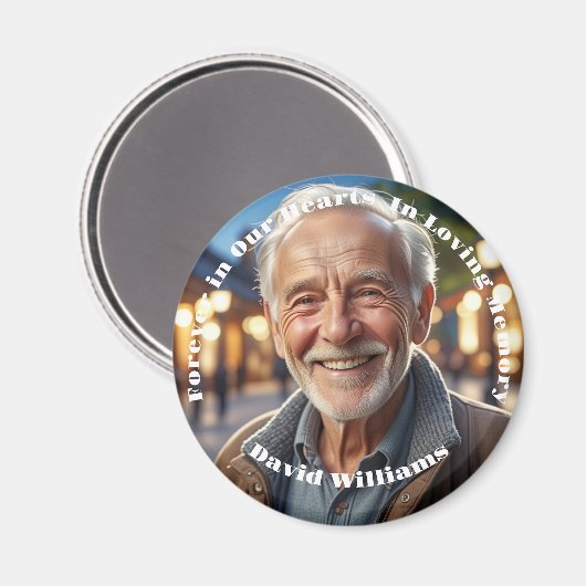 ミニマル1特別フォトお祝いオブ・ライフ マグネット (正面/裏面)