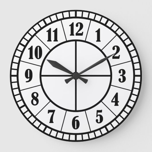 ミニマル10.75インチ円形アクリル壁時計 ラージ壁時計 (正面)