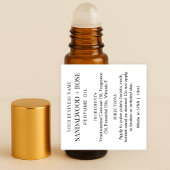 ミニマル10ml香水油ローラーボトルラベル シール