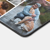 ミニマル11フォトコラージュシンプルホワイトカラー デスクマット (コーナー)